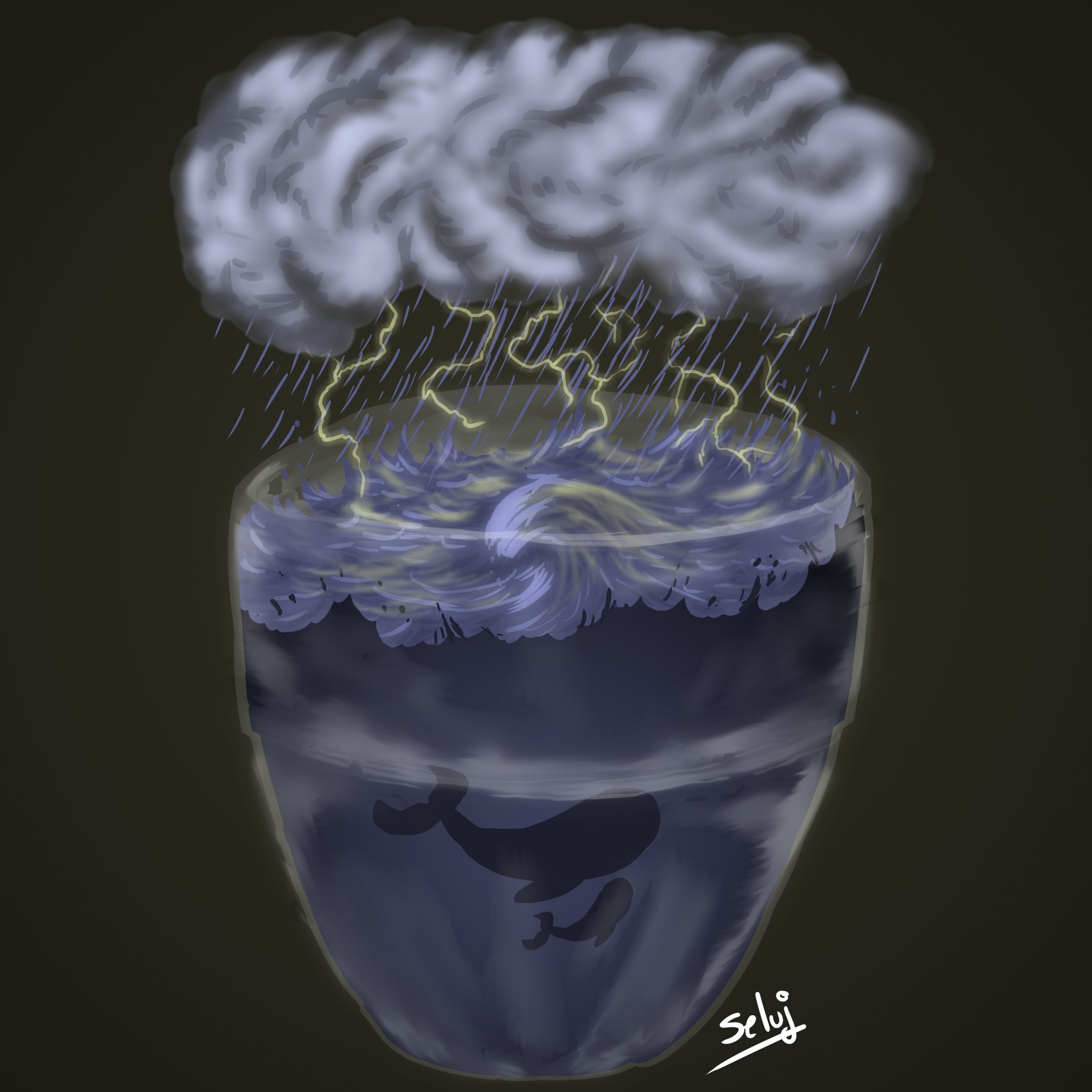 Une tempête dans un verre d'eau